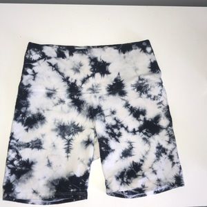 PINK Tye-Dye Yoga Bike Shorts